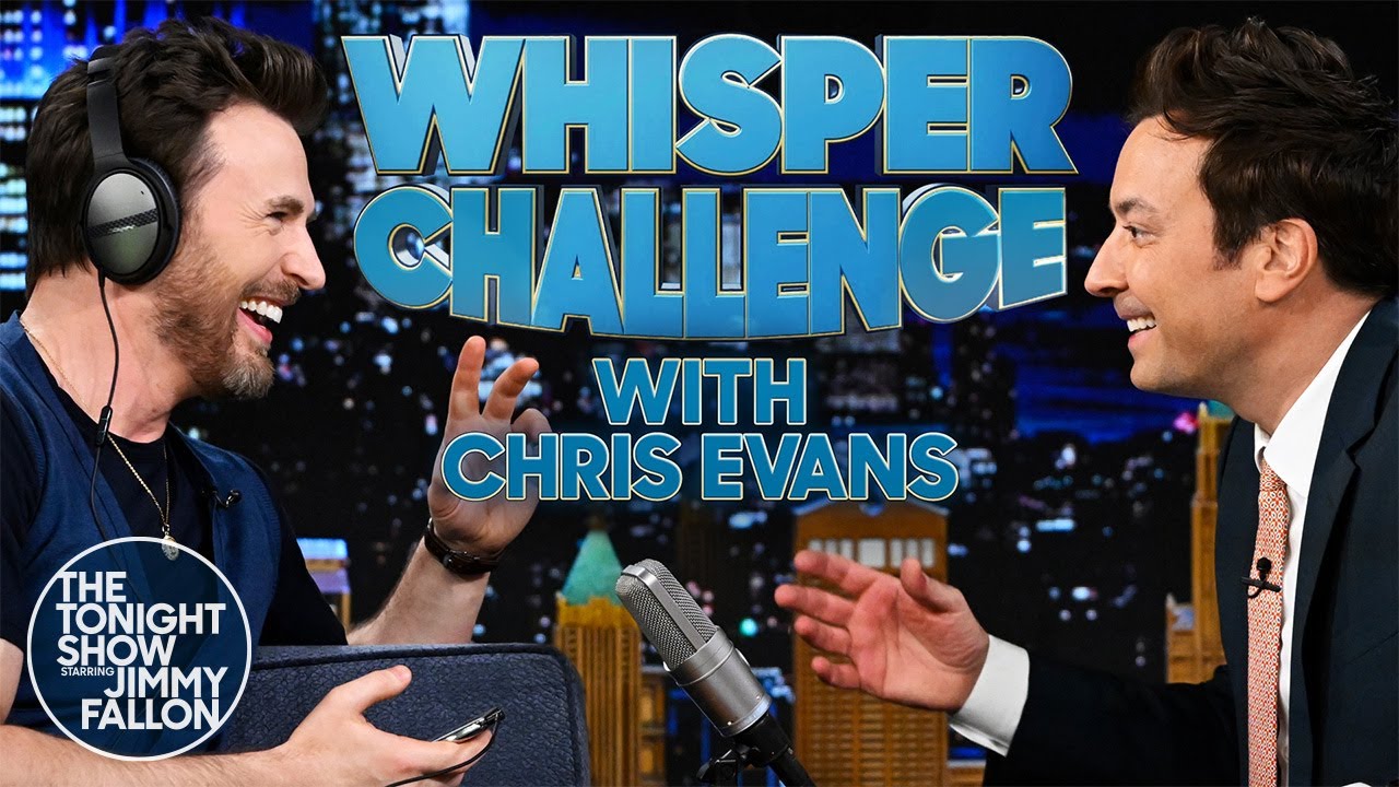 Whisper Challenge with Chris Evans | The Tonight Show Starring Jimmy Fallon