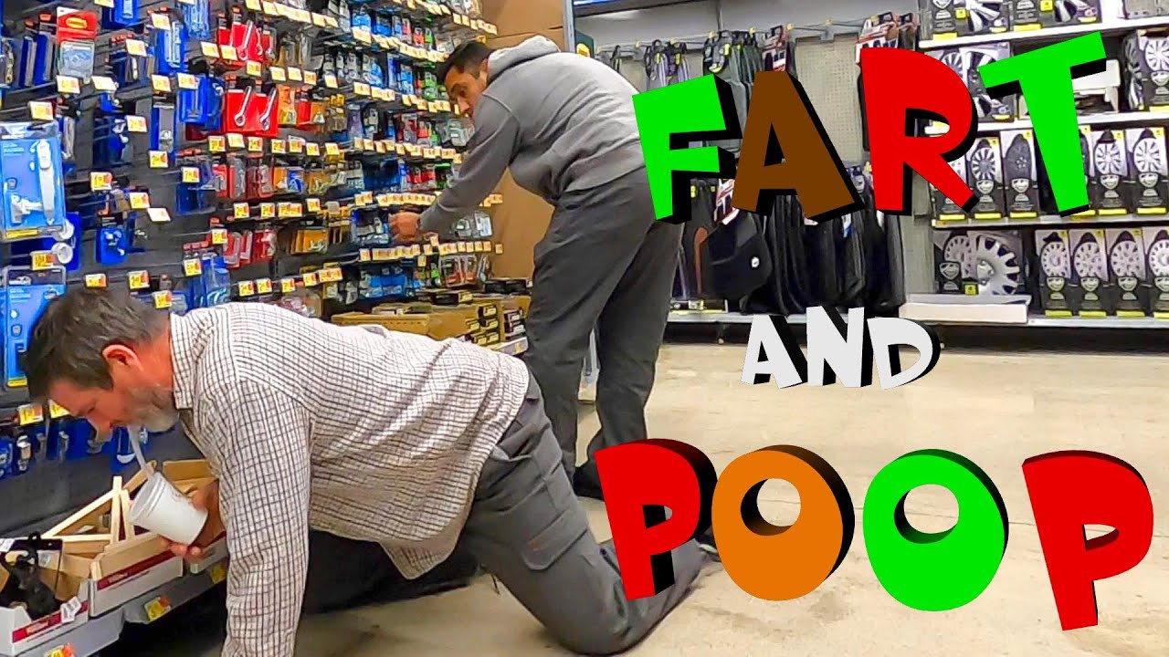 FARTING then POOPING on the FLOOR Again!!! 💩 (FART PRANK)