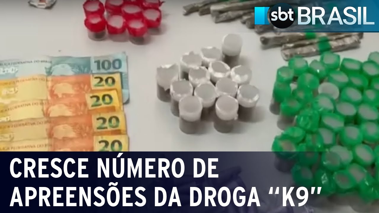 Cresce número de apreensões da droga "K9" | SBT Brasil (24/04/23)