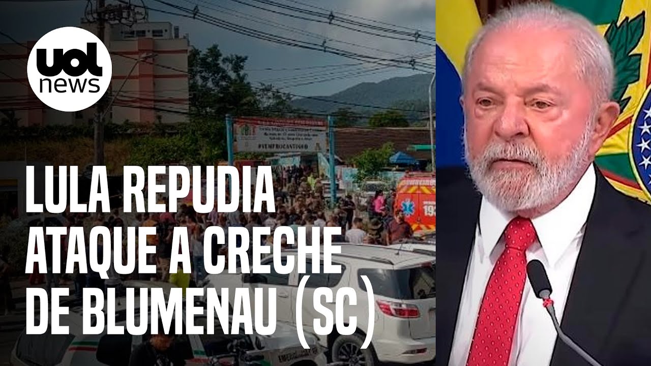Lula se pronuncia sobre ataque em creche de Blumenau: 'Não há dor maior'