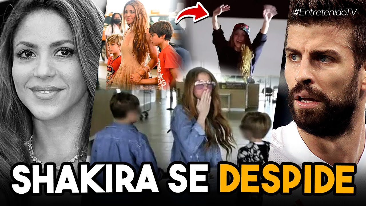 Shakira Se DESPIDIÓ PARA SIEMPRE de Barcelona Con Un Beso Junto A Sus Hijos Milan y Sasha