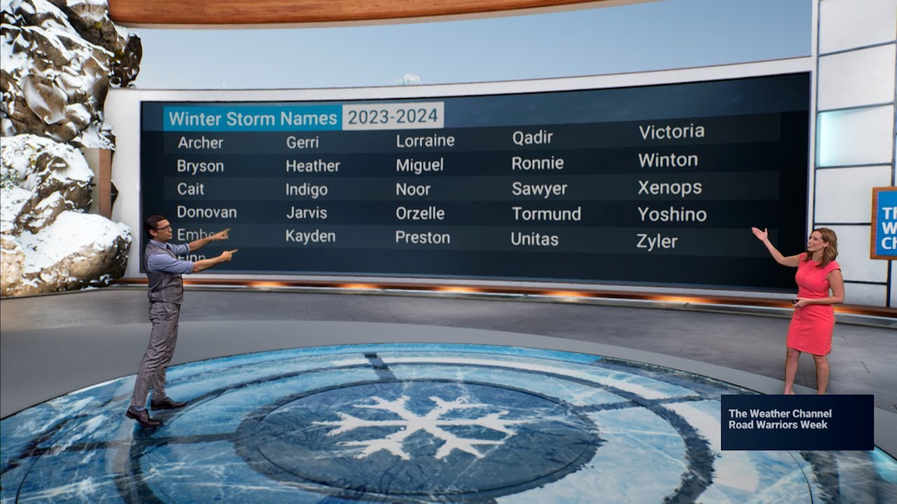 The Weather Channel Unveils the 2023-2024 Winter Storm Names List