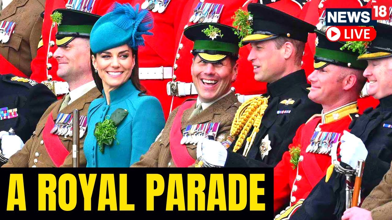 Prince William And Kate Middleton Celebrate St Patrick’s Day With Irish Guards | U.K. News Live
