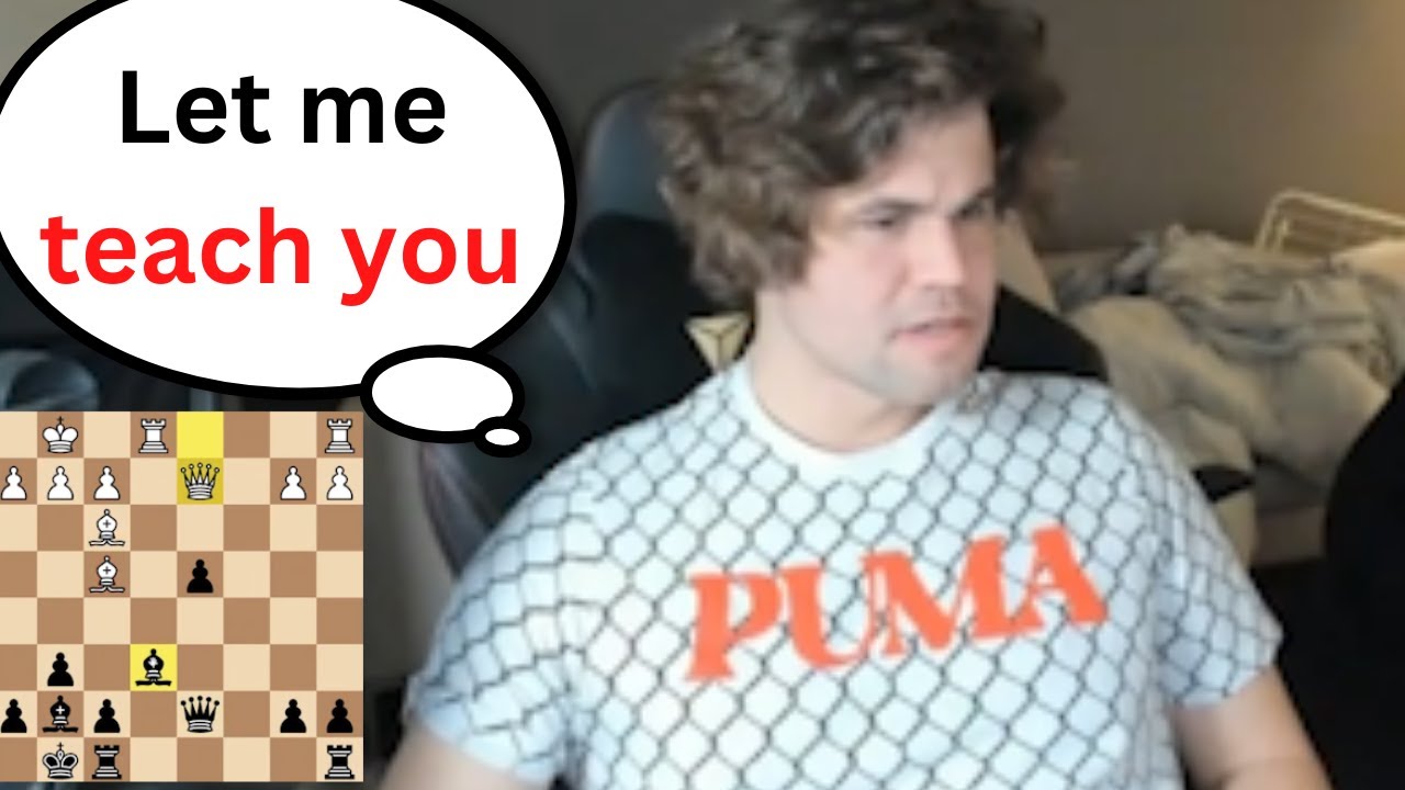 Magnus Carlsen TAKES OVER his Opponent with the Hammer Opening #chess