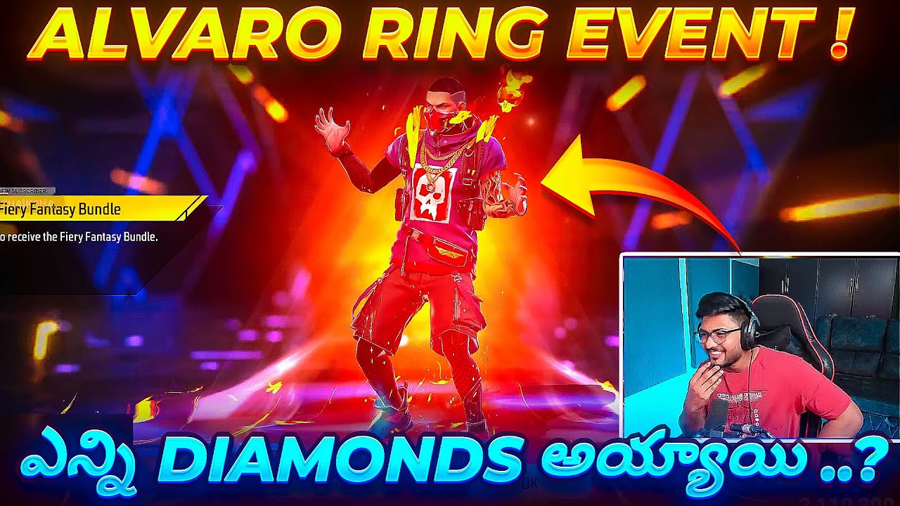 Alvaro Ring Event - FF New Event - Munna bhai spinning video - Free Fire Telugu - TEAM MBG