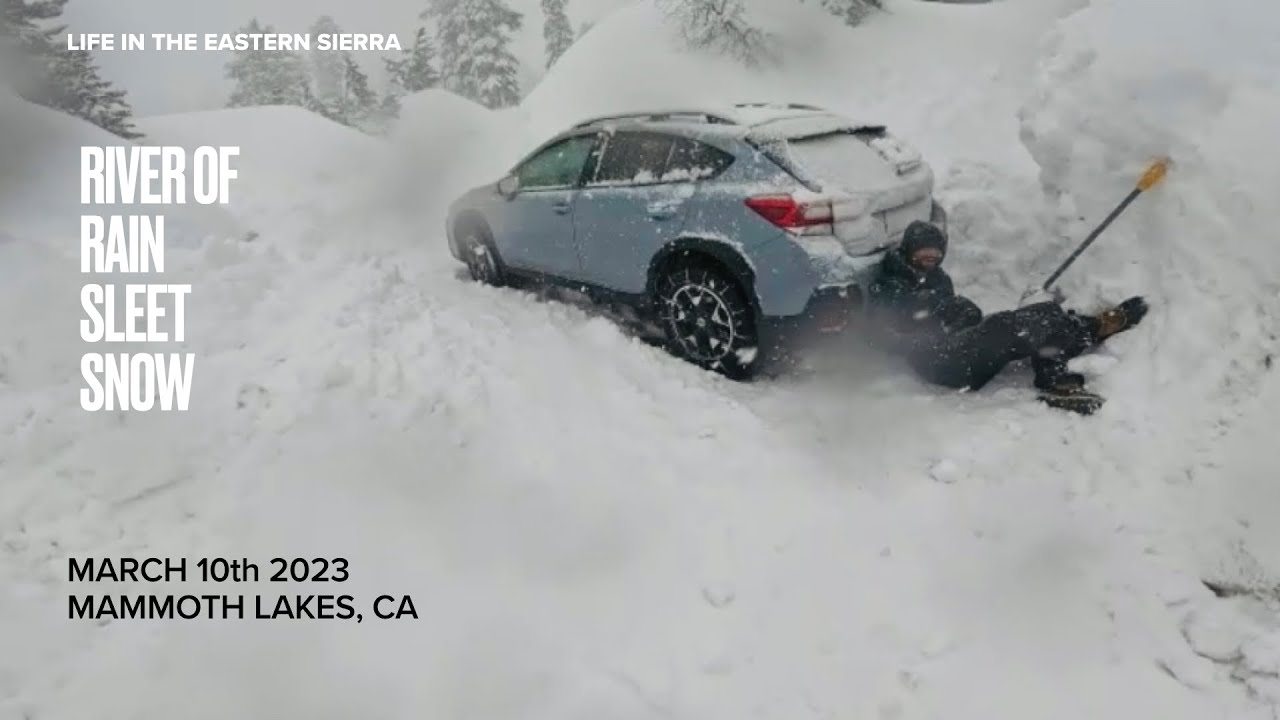 Mammoth is battling a river of rain, sleet, and snow