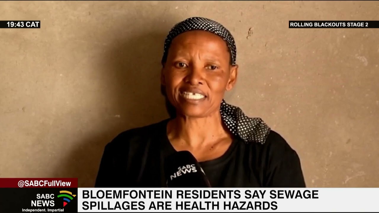 Bloemfontein residents say sewage spillages are health hazards