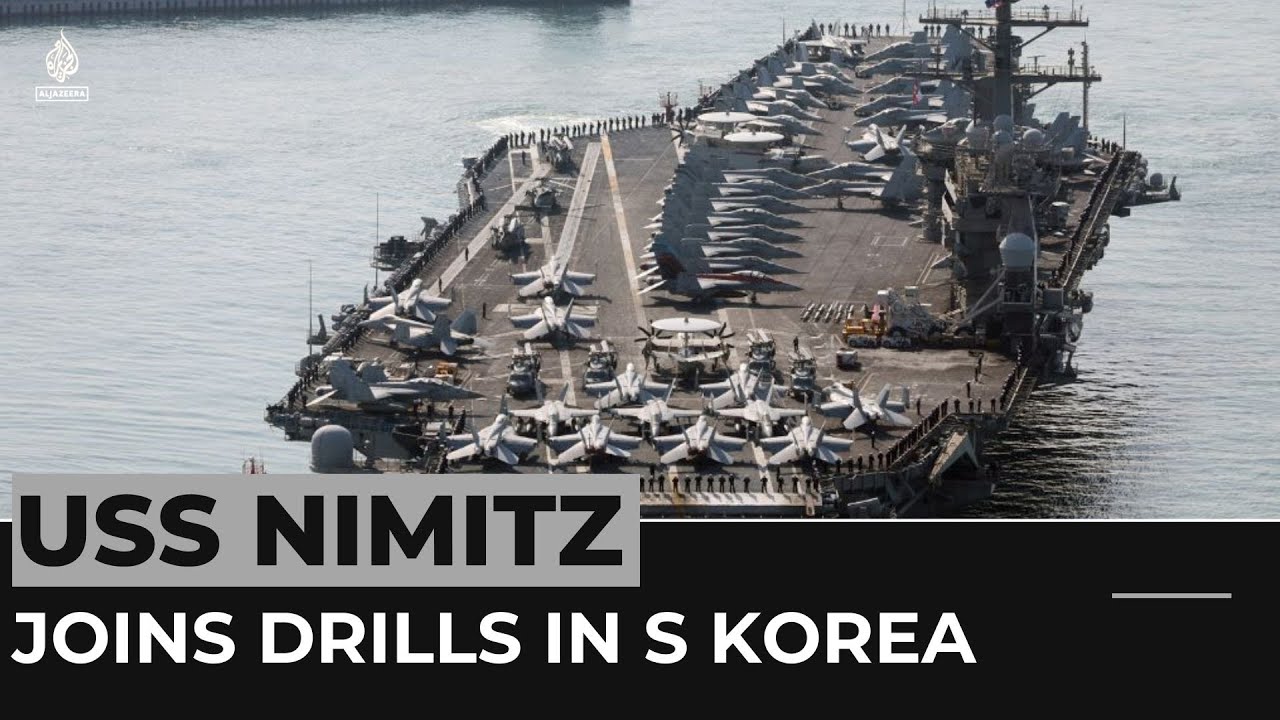 US aircraft carrier USS Nimitz joins military drills in South Korea