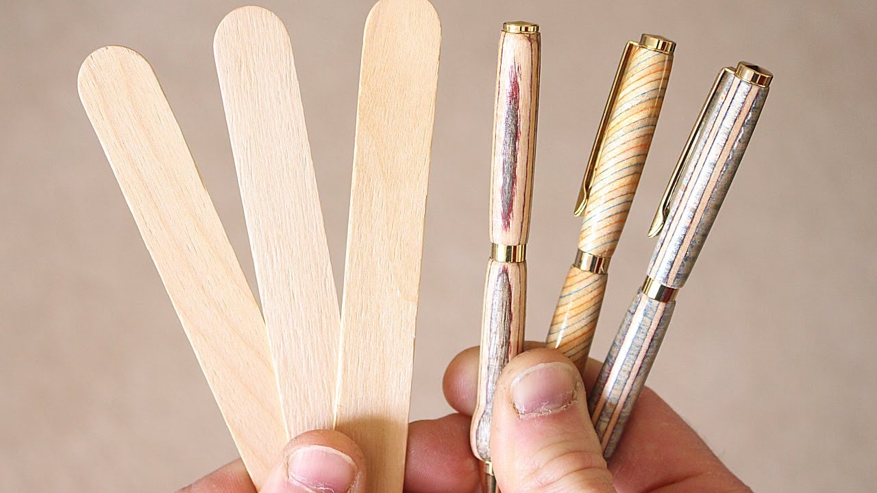 Turning Popsicle Sticks into Amazing Custom Pens