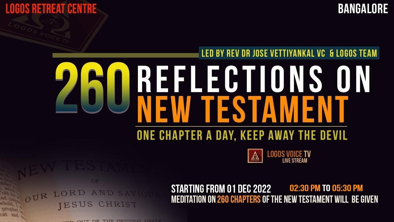 260 Reflections on New Testament - Acts of the apostles | 22 -MAR-2023  |  Logos Retreat Centre