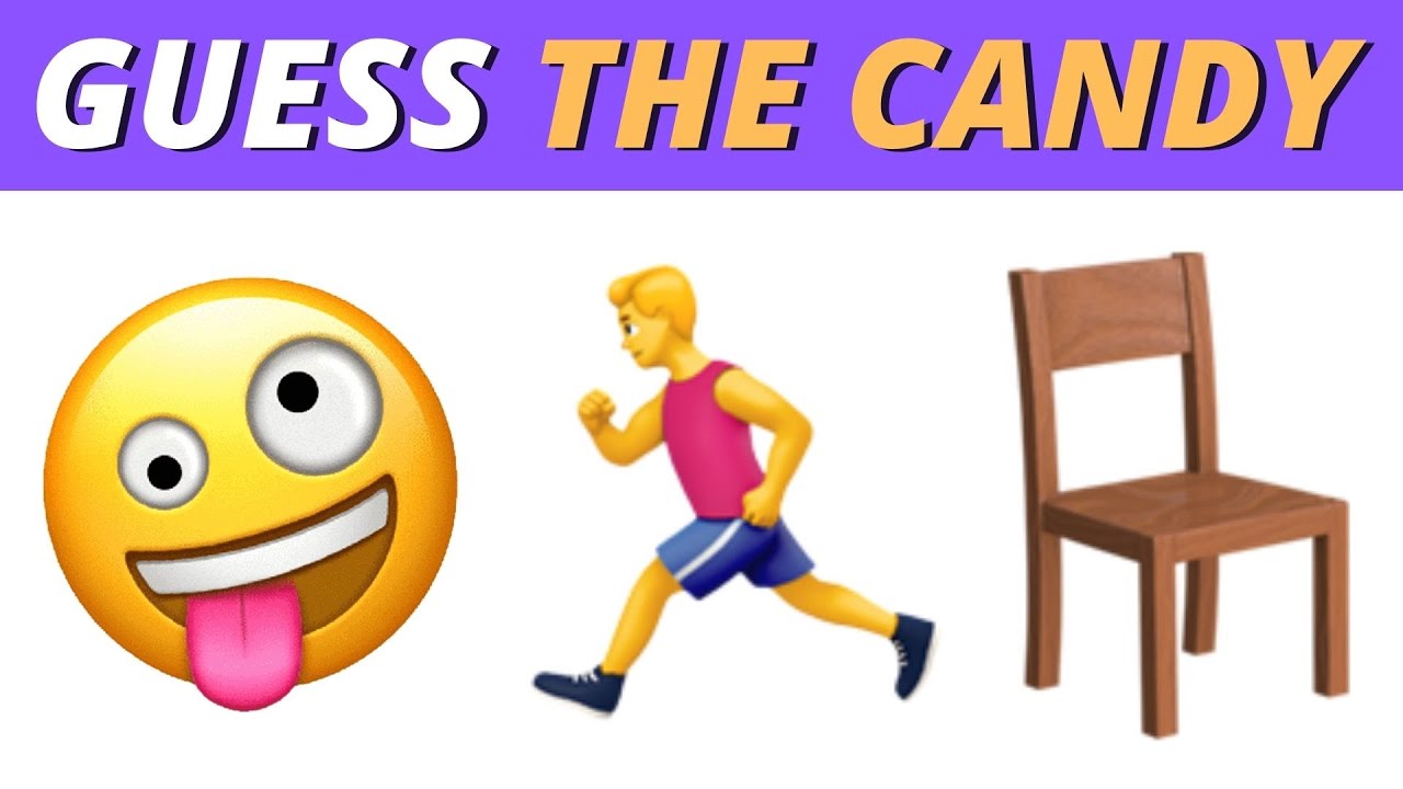 GUESS the CANDY by EMOJI 🤔 Emoji Quiz -  Easy Medium Hard
