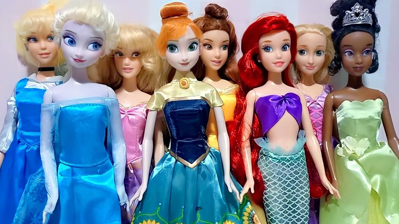 Disney Princess Dress Transformation DIY Miniature Ideas for Elsa, Ariel,  Rapunzel, and More!