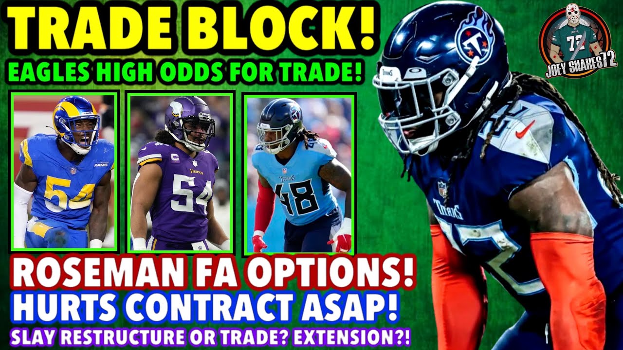 DERRICK HENRY ON TRADE BLOCK! JUST IMAGINE! SLAY NEEDS TO MOVE ON! OTHER FREE AGENTS! HURTS CONTRACT