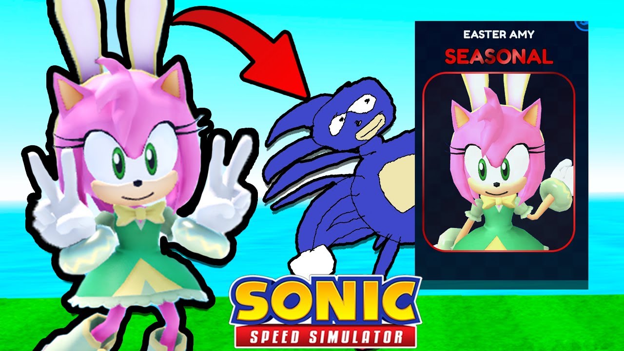 Unlock Easter Amy & Sanic FAST! All 60 Egg Locations (Sonic Speed Simulator)