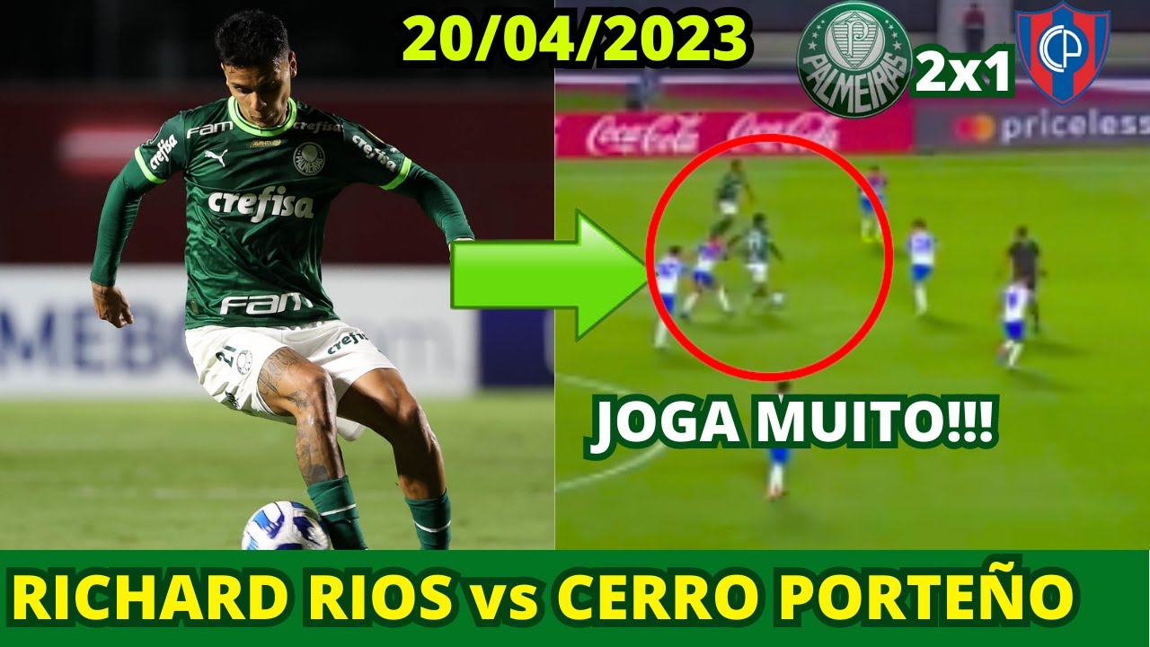 RICHARD RIOS ENTRA NO SEGUNDO TEMPO E MUDA O JOGO | Richard Rios vs Cerro Porteno | 20/04