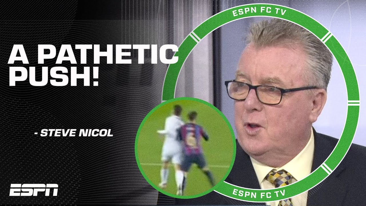A pathetic push! - Steve Nicol on Gavi's pushing Ceballos in El Clasico | ESPN FC