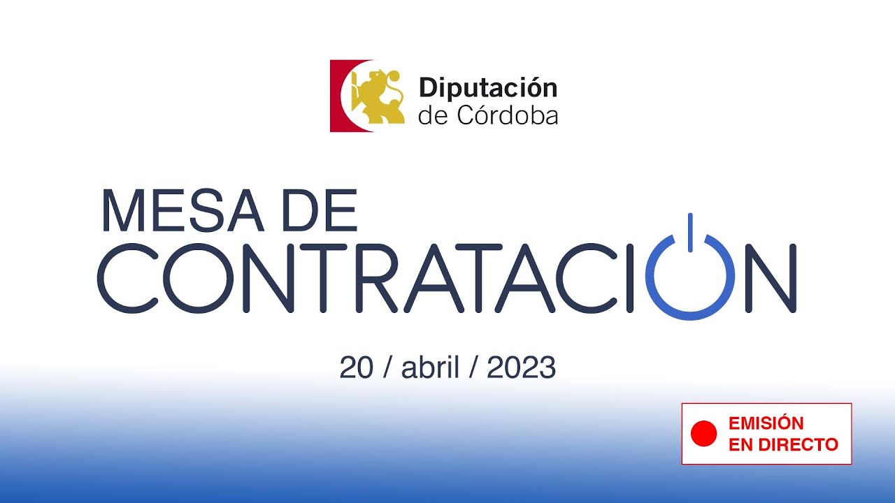 Mesa de contratación de la Diputación de Córdoba | 20 abril 2023