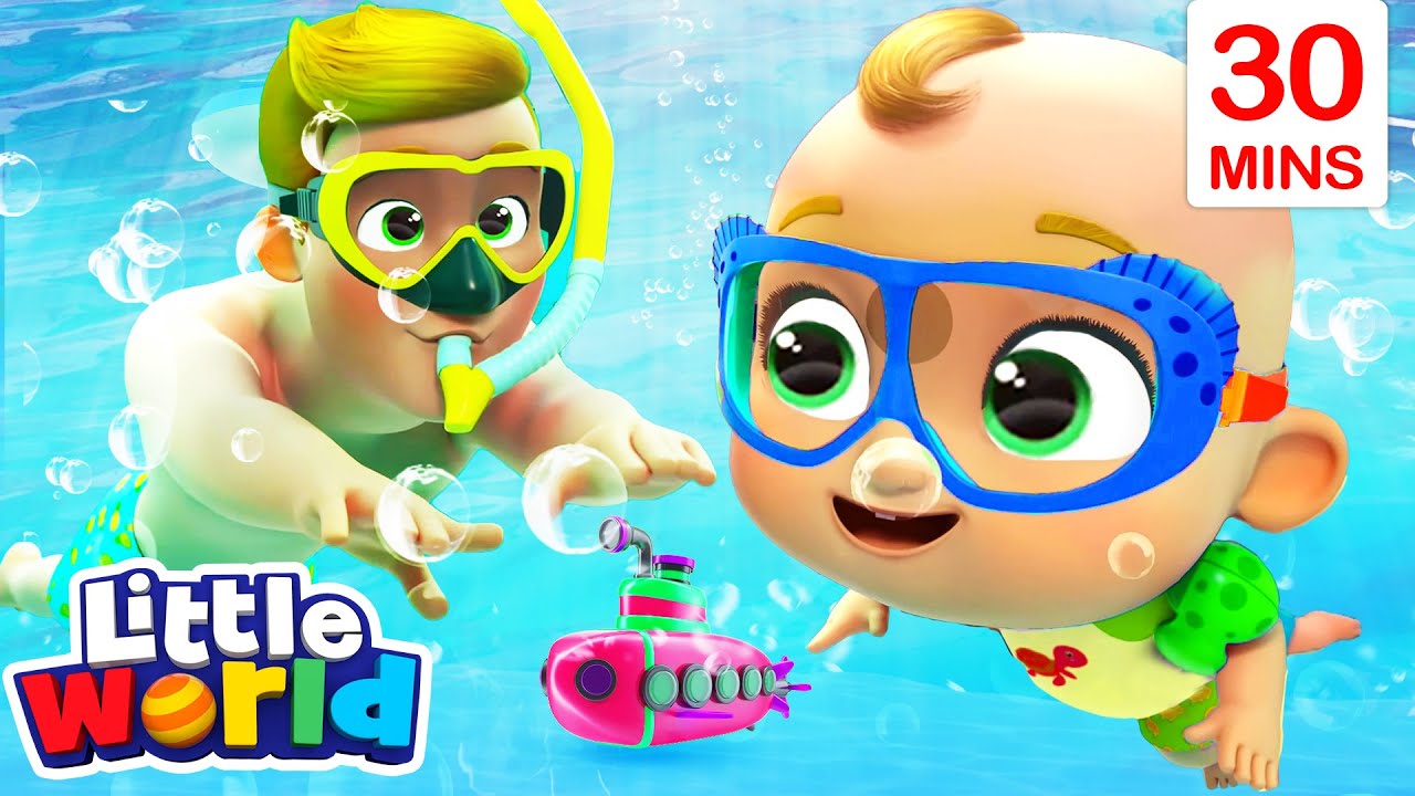Swimming Song + 30 Minutes of Kids Songs & Nursery Rhymes by Little World