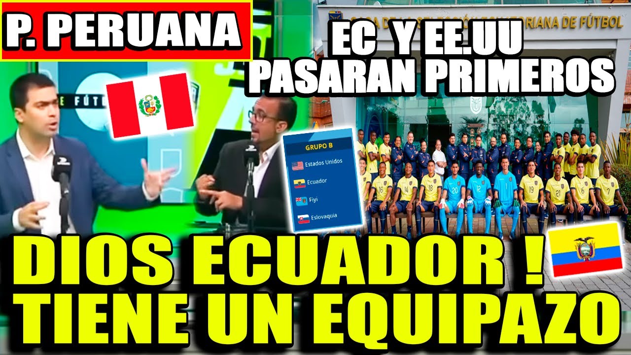PERUANOS IMPRESIONADOS CON LA PLANTILLA DE ECUADOR SUB 20 !!TIENEN UN EQUIPAZO!! - EC. EE.UU PASAN