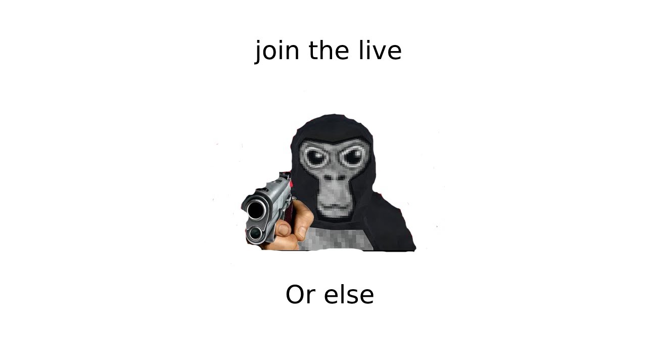 Gorilla tag LIVE joinable code - face cam