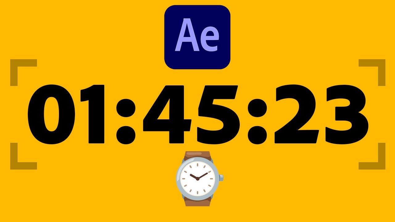 After Effects: Countdown/Countup Timer Tutorial ⏱ Hours, Minutes and Seconds