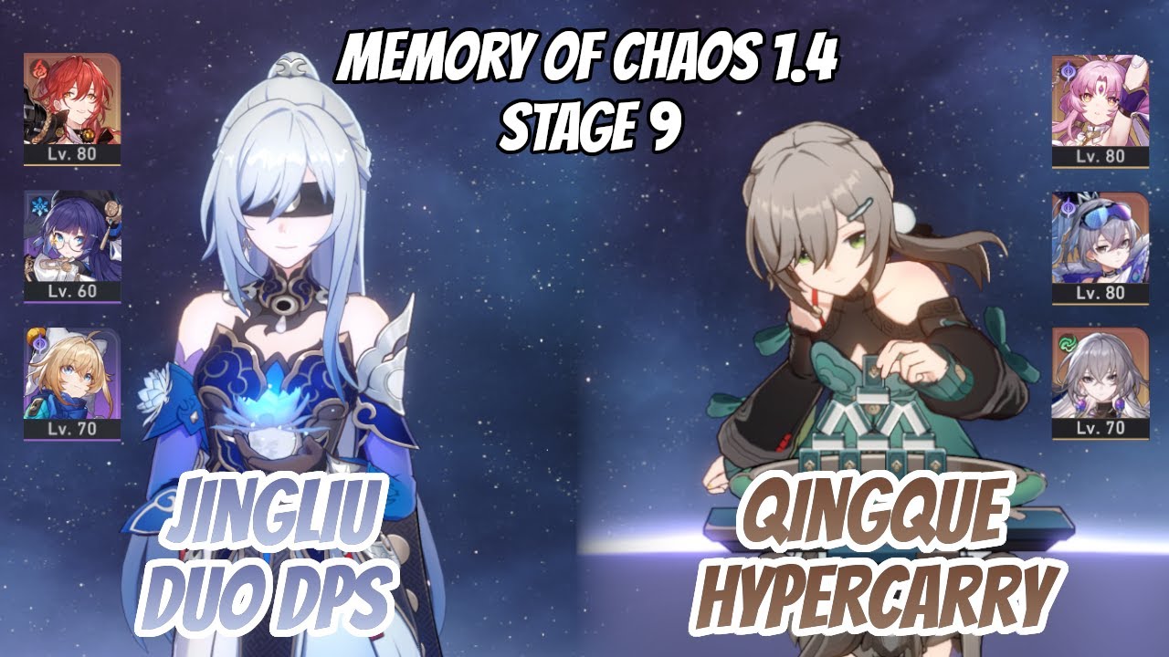Jingliu x Himeko Team & Qingque Quantum Team Memory of Chaos Stage 9 (3 Stars) | Honkai Star Rail