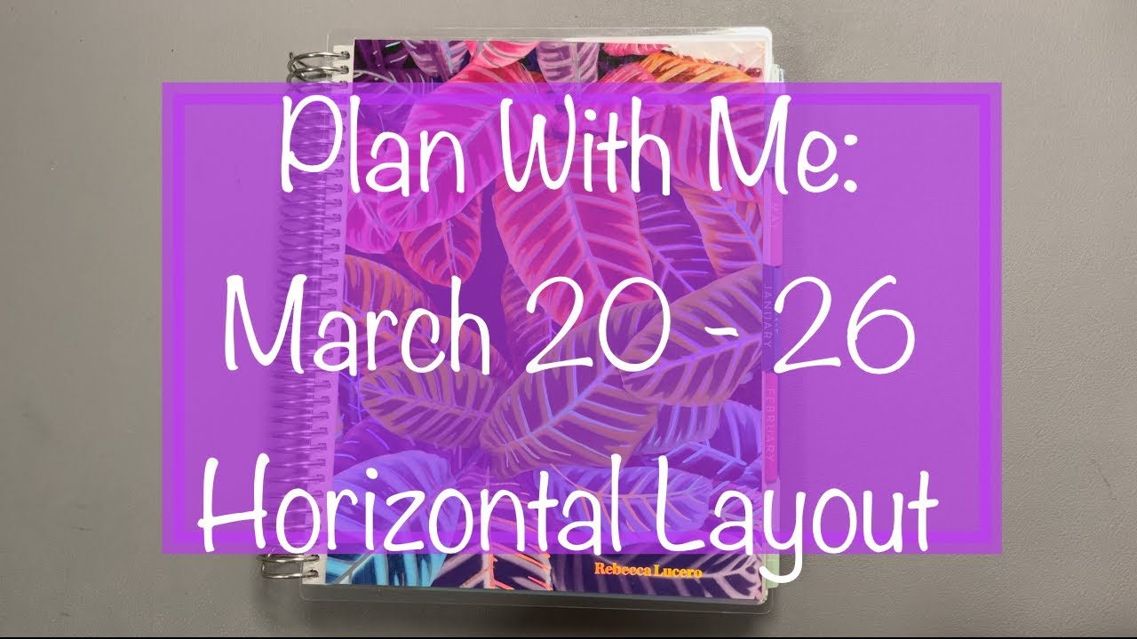 Plan With Me: Erin Condren Horizontal Planner
