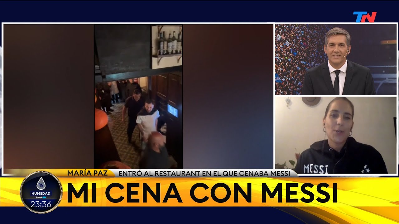 "Mi cena con Lionel Messi", Maria Paz conoció a turistas en la puerta y la invitaron para conocerlo