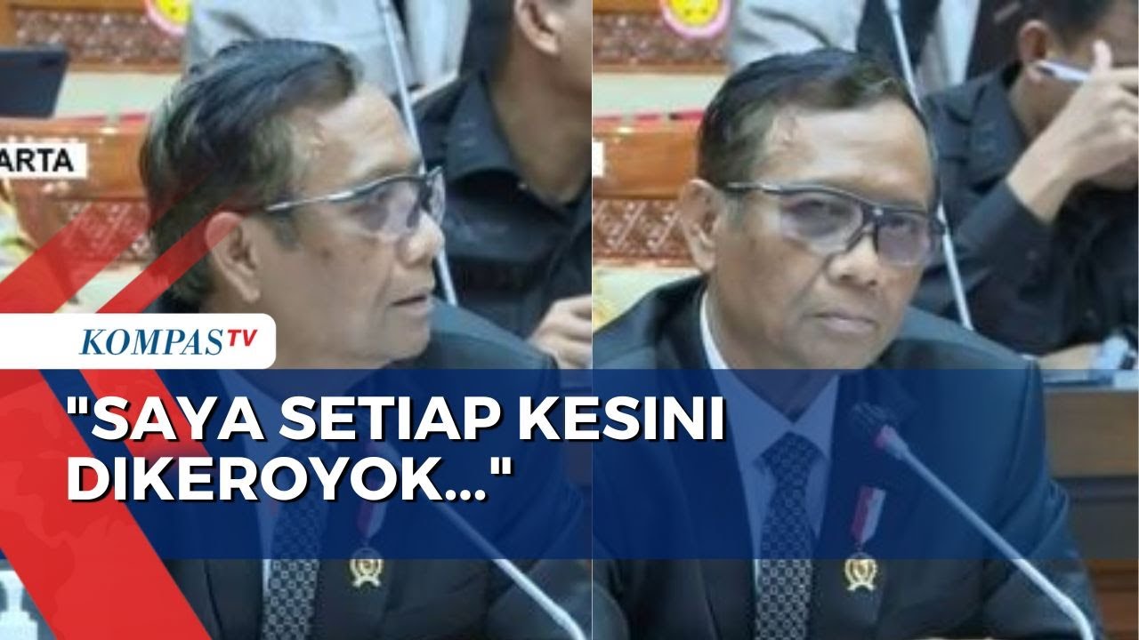 Mahfud MD Marah Diinterupsi saat Rapat di Komisi III DPR: Saya Enggak Mau Diinterupsilah!