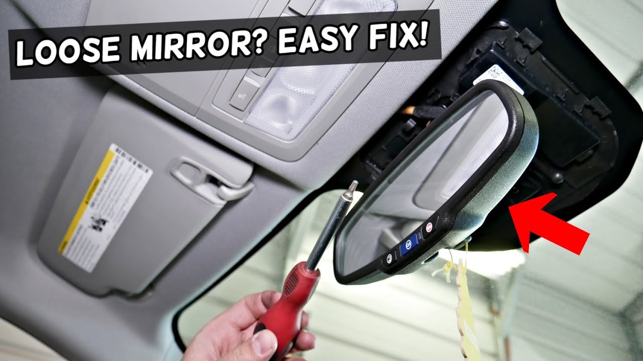 REAR VIEW MIRROR VIBRATES, LOOSE. HOW TO FIX LOOSE MIRROR THAT VIBRATES