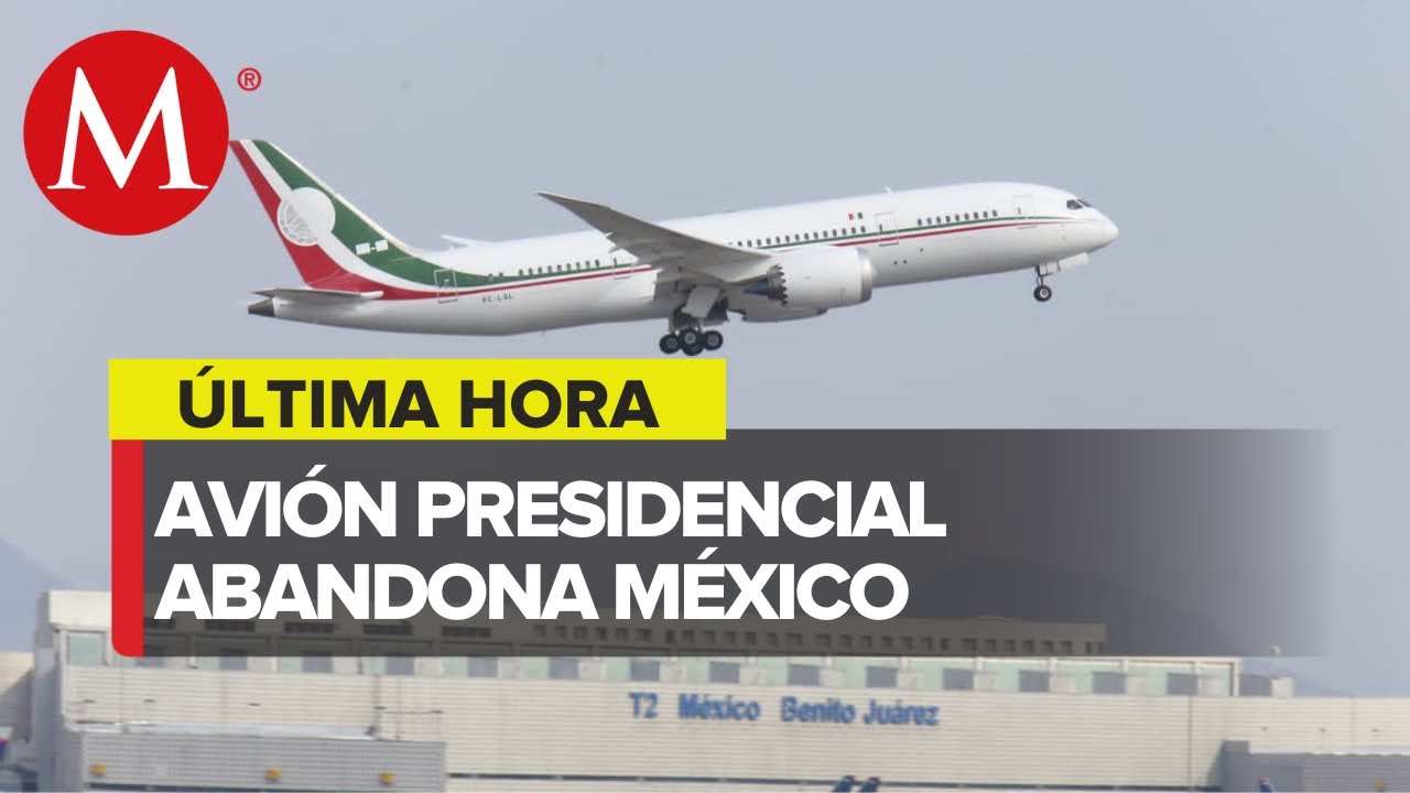 El avión presidencial despega del aeropuerto AICM; CdMx