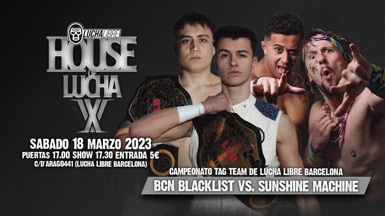🚨FREE MATCH🚨- Progress Wrestling x LLB Tag Team Title - Barcelona Black List vs Sunshine Machine
