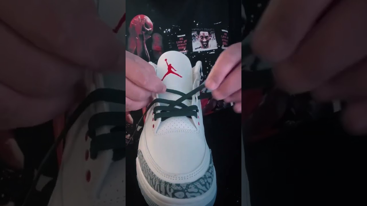 THE NEW YORK DAD LACING SERIES EPISODE 164.0 JORDAN 3 “WHITE CEMENT” REIMAGINED (black lace swap)