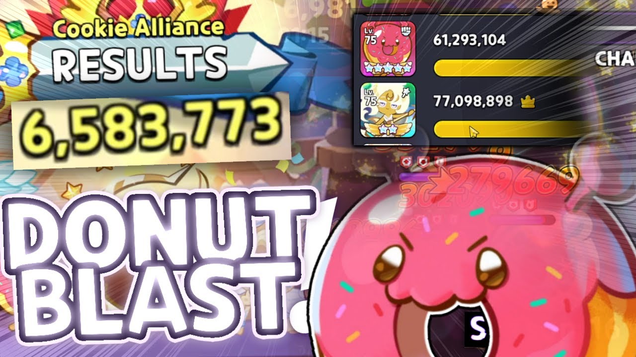 DOUGHNUT BLAST CARRYS! Cookie Alliance Season 16 Team! | Cookie Run Kingdom