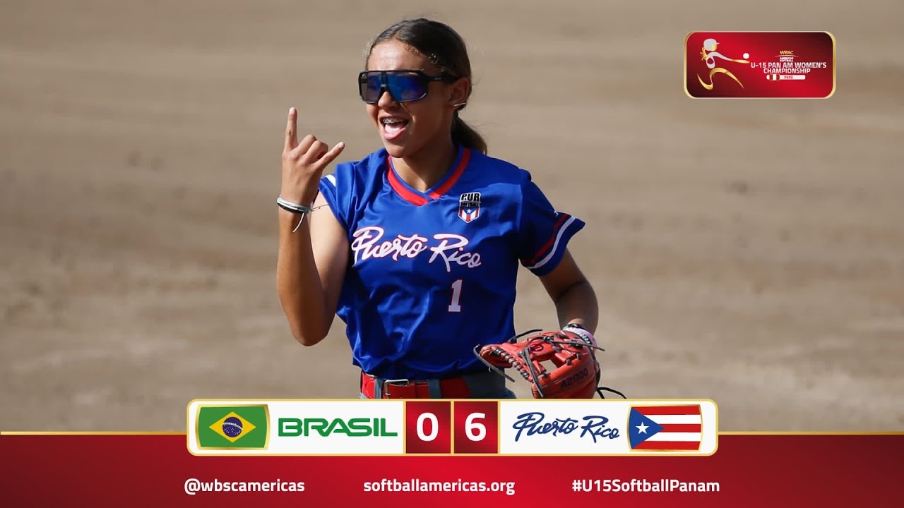 LIVE |  Brasil v Puerto Rico  | U-15 Pan American Championship 2023 - SUPER ROUND WBSC Americas