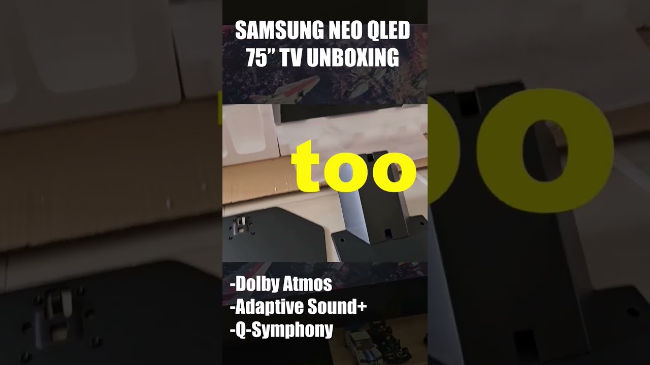 We unbox the Samsung Neo QLED 75" TV!!! #unboxing #samsung #tv #4k #tech