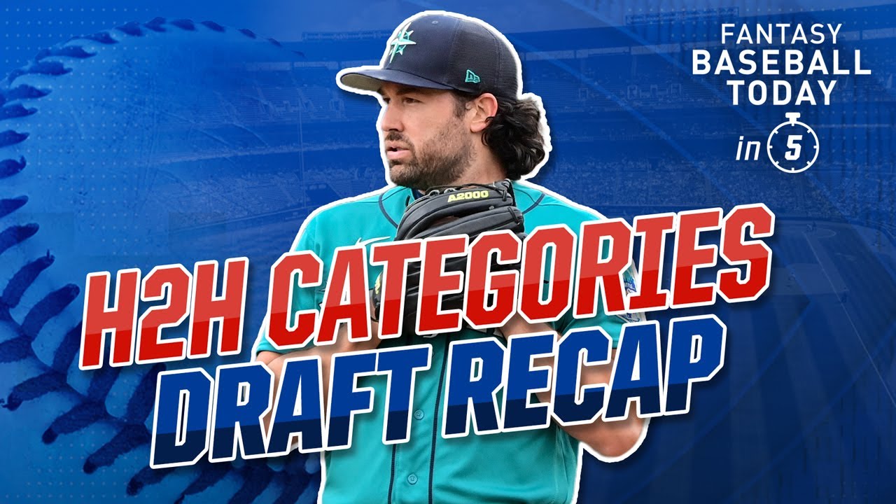 H2H Categories Mock Draft Recap! Drafting from the First Overall Pick | Fantasy Baseball Advice