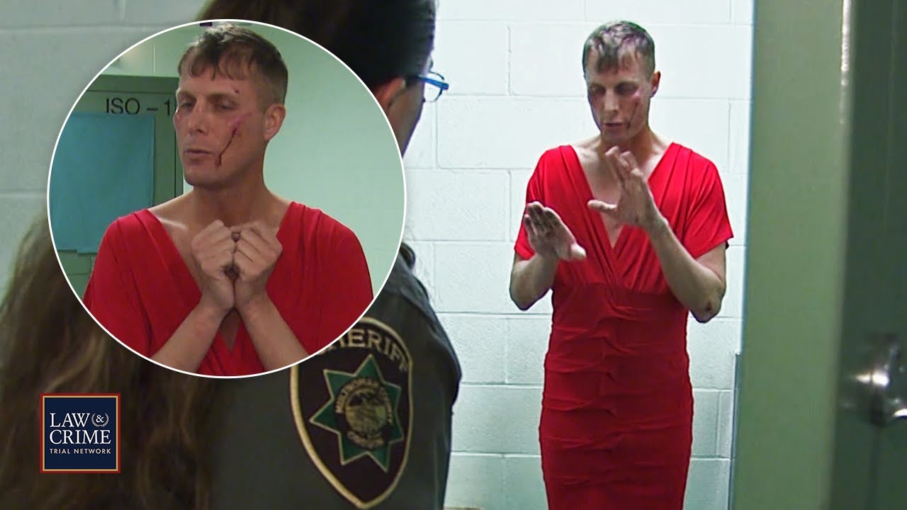 ‘I’m a Fed’: Detainee in Red Dress Claims He's an FBI Agent (JAIL)