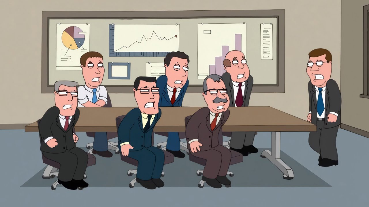 Universe where everyone has to take a poop right just now. Family Guy season 8 episode 1.