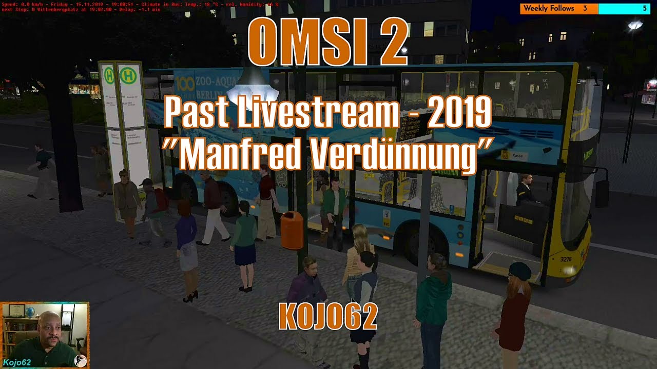 OMSI 2 - Manfred Verdünnung - Past Livestream 2019