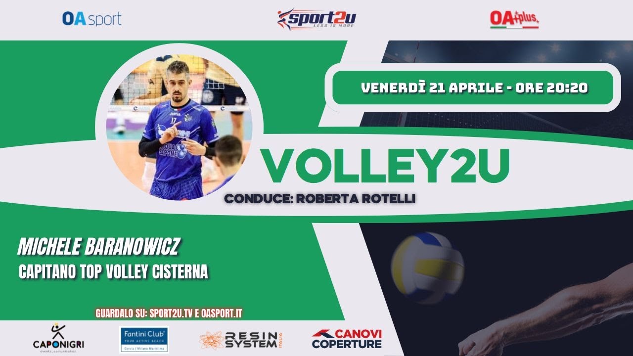 Michele Baranowicz in live Volley2u alle 20:20