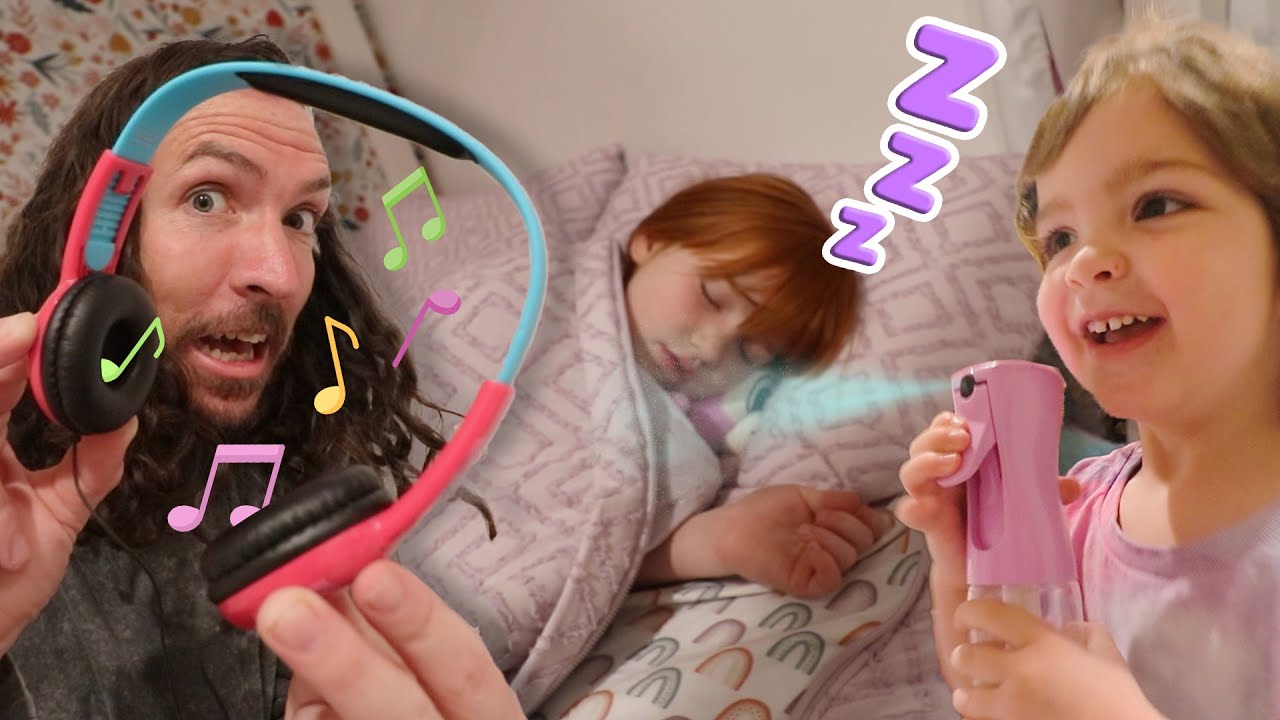 ADLEY WON'T WAKEUP!! Navey Helps with Adleys morning routine! is Adley Asleep or Lost in her Dreams?