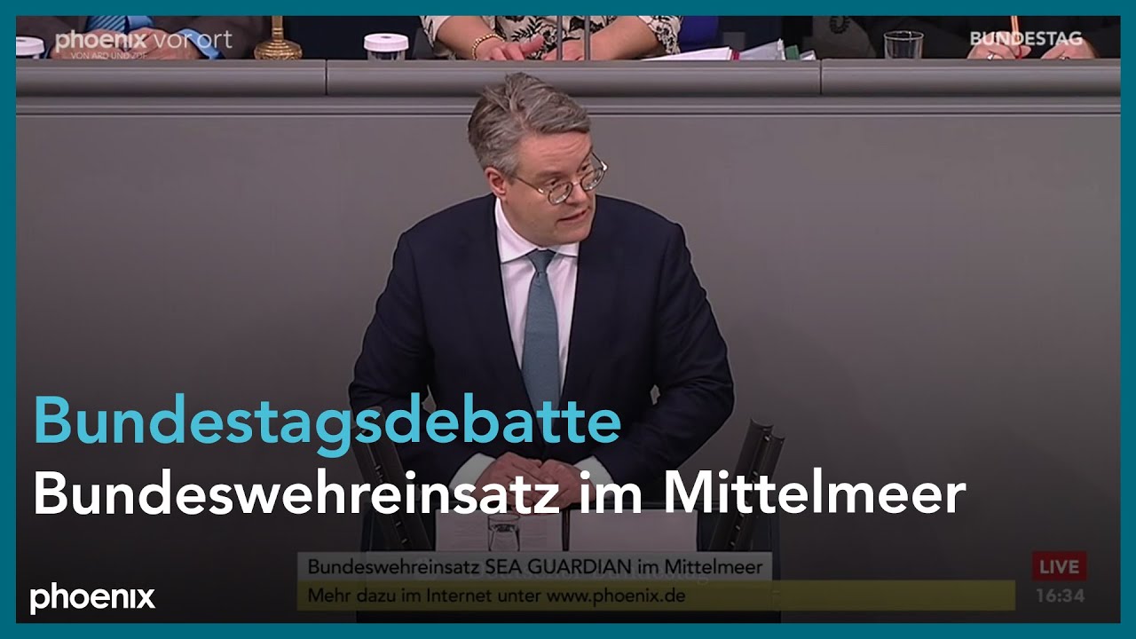Bundestagsdebatte zum Bundeswehreinsatz SEA GUARDIAN im Mittelmeer am 29.03.23