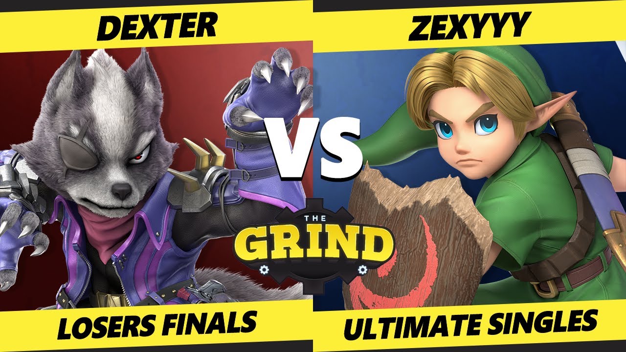 The Grind 225 Losers Finals - Dexter (Wolf) Vs. Zexyyy (Young Link) Smash Ultimate - SSBU