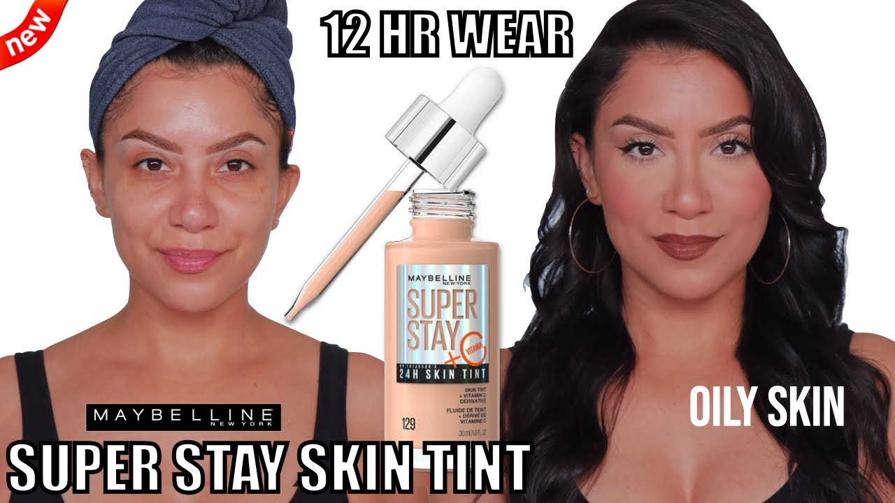 *new* MAYBELLINE SUPER STAY 24H SKIN TINT REVIEW + 12HR WEAR TEST | MagdalineJanet