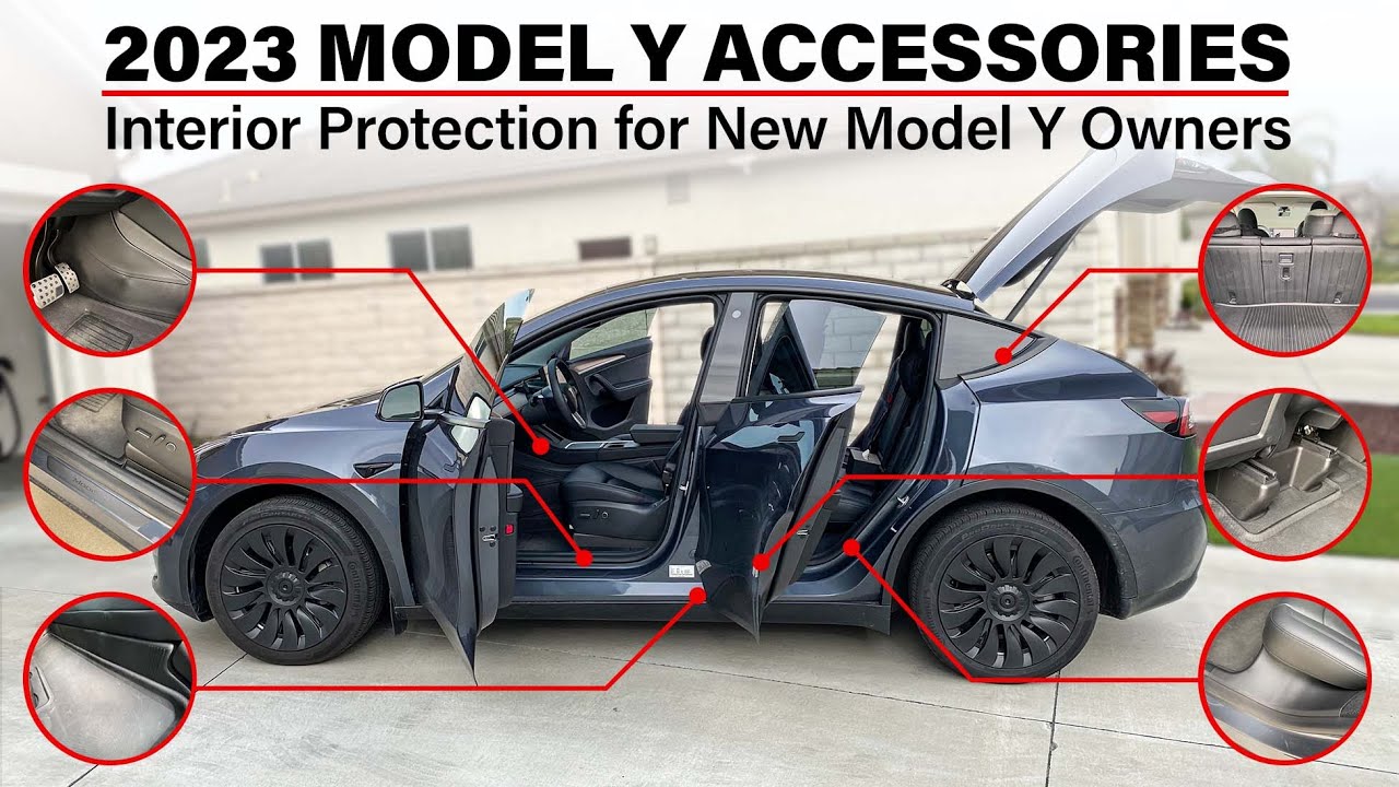 2023 Must Have Accessories Interior Protection for New Tesla Model Y Owners! #tesla #2023