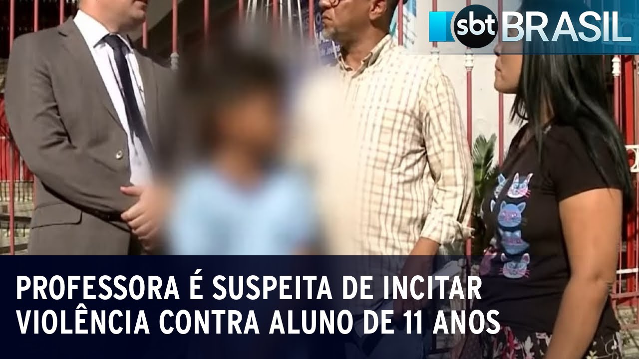 Professora é suspeita de incitar violência contra aluno de 11 anos | SBT Brasil (27/04/23)