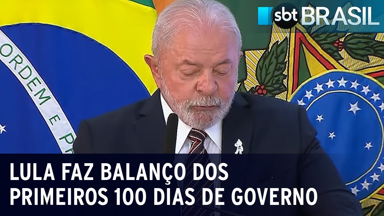 Lula faz balanço dos primeiros 100 dias de governo | SBT Brasil (10/04/23)