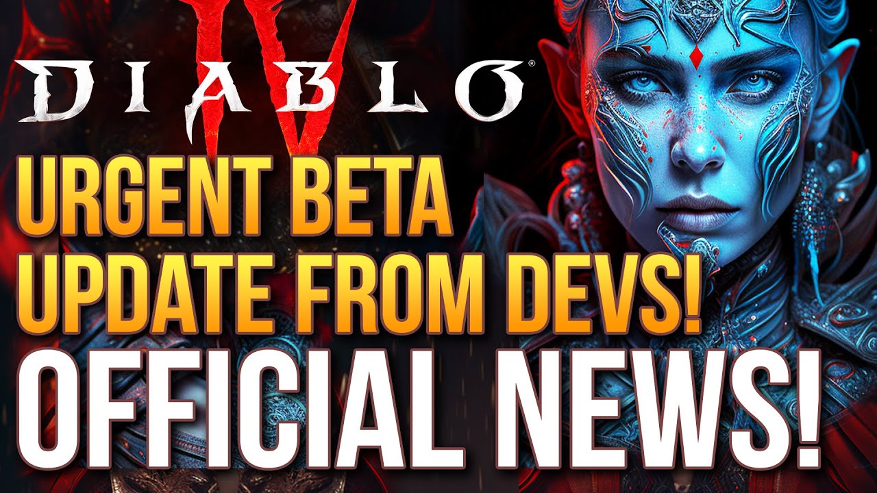 Diablo 4 - Urgent Beta News Update! Devs Big Response: New Drop Rates Changes, Pets and More!