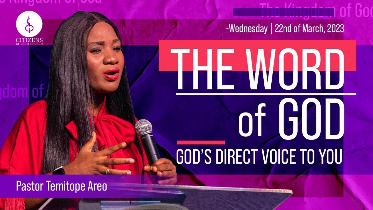 The Word of God: God's direct voice to you | Pastor Temitope Areo